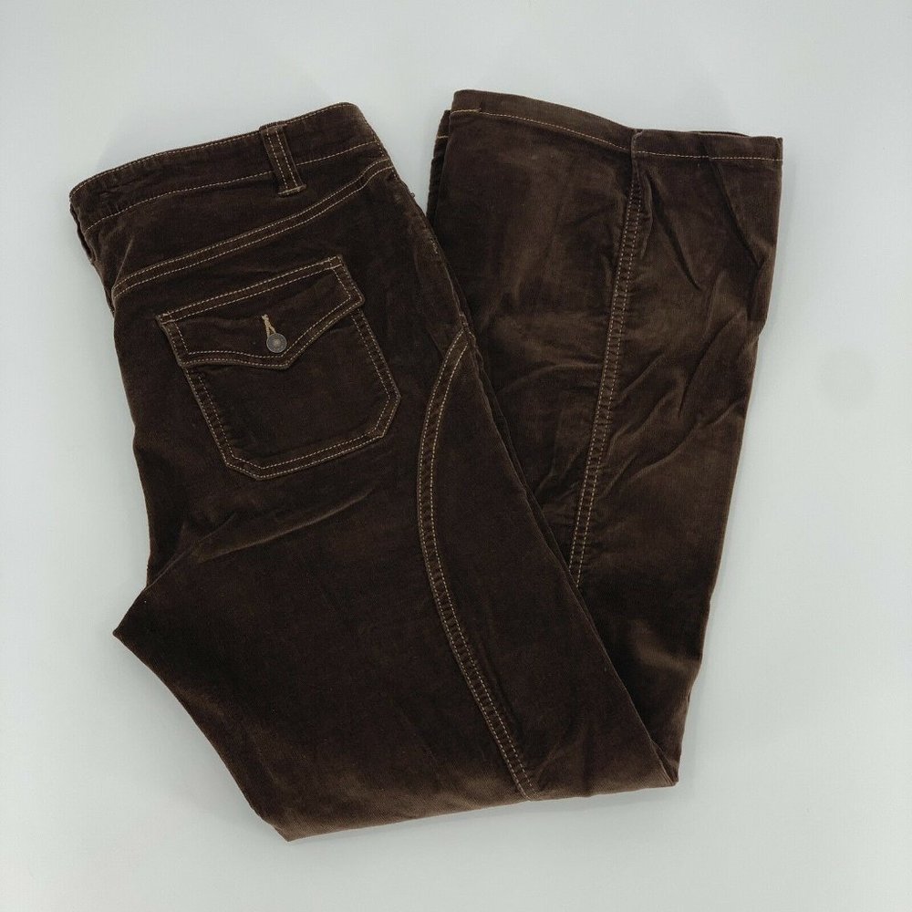 Motherhood Maternity Bootleg Brown Corduroy Pants